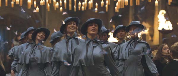 Harry Potter and the Goblet of Fire: Beauxbatons' students. (The sighing was a bit over-the-top if you ask me.)