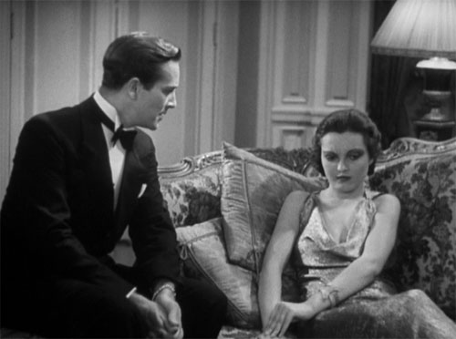 The Mummy (1932): Sir Joseph's son, Frank (David Manners), falling in love with Helen (Zita Johann), whom he and his father have rescued after he collapse and blackout outside the Cairo museum.