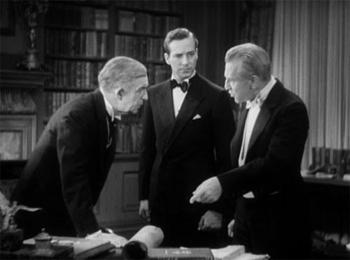The Mummy (1932): Meanwhile, in the next room, the fellas discuss how to save her (and themselves) from the Mummy's curse.