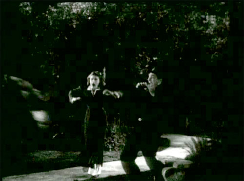The Devil Bat: The surviving Heath offspring, Mary (Suzanne Kaaren) is walking with Carruthers when the bat gets a whiff of him.